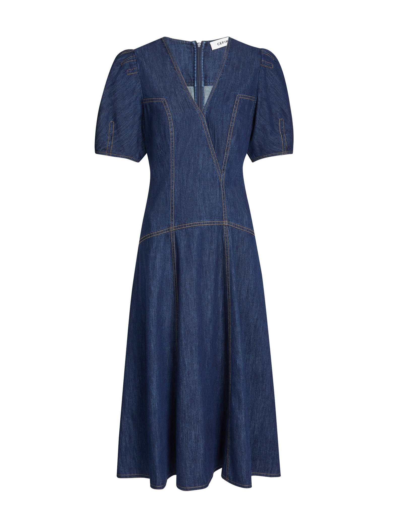 Robin Denim Maxi Dress - Dark Blue - 图片 8